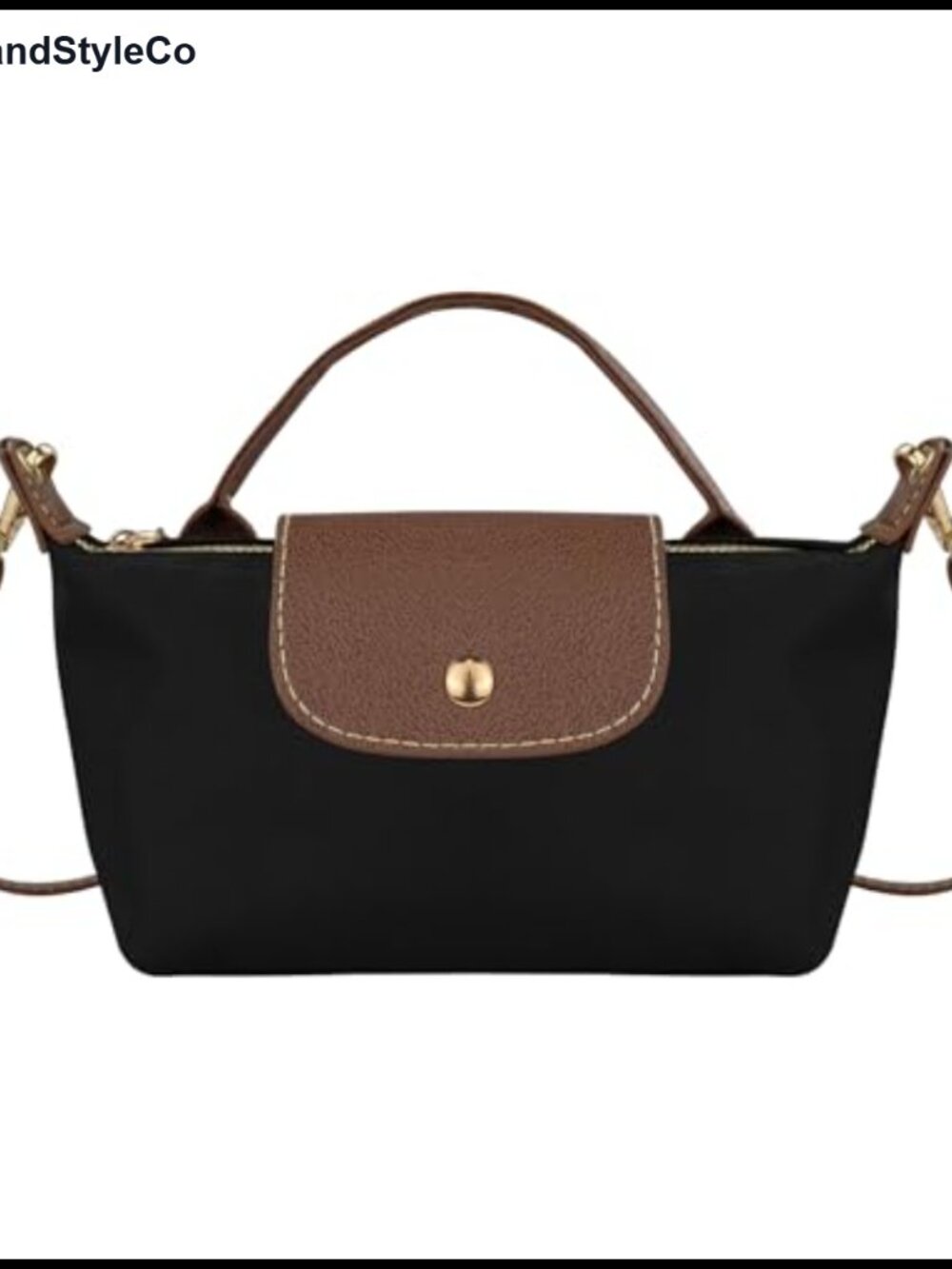 Nylon Mini Crossbody Bag Top Handle Adjustable Strap Small Purse